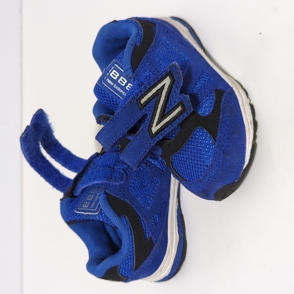 New Balance 888 blue suede sneakers toddler size 4 EU 20 - Picture 8 of 9